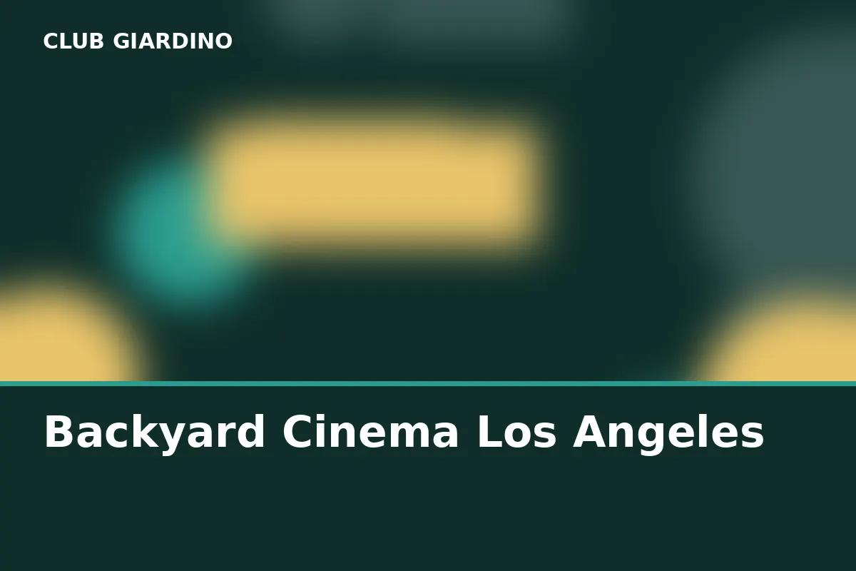 Backyard Cinema